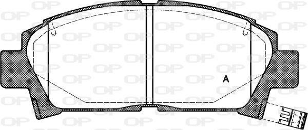 OPEN PARTS Комплект тормозных колодок, дисковый тормоз BPA0427.02